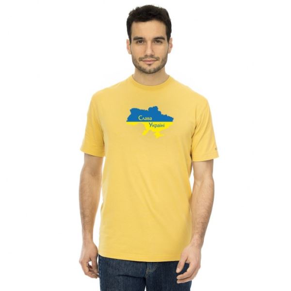Pánske tričko BUSHMAN Help Ukraine žltá