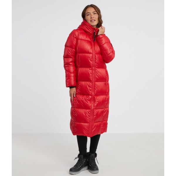 Dámsky oversized kabát ANNA SAM 73 červená