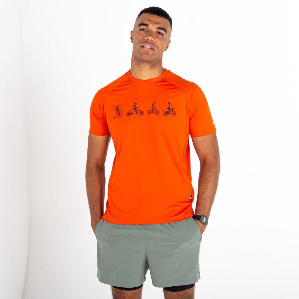 Pánske funkčné tričko Dare2b RIGHTEOUS III oranžová