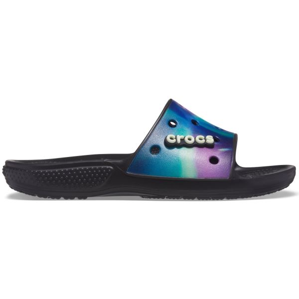 Dámske šľapky Crocs CLASSIC Slide čierna/fialová