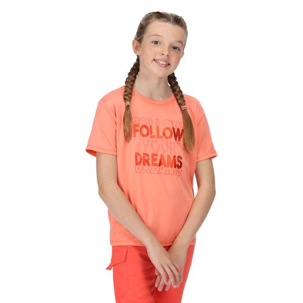 Detské funkčné tričko Regatta ALVARADO VI svetlo oranžová