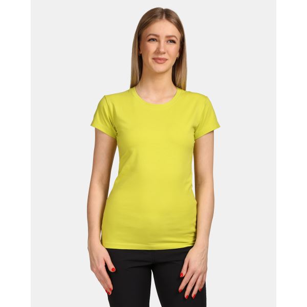 Dámske bavlnené tričko Kilpi PROMO-W svetlo zelená