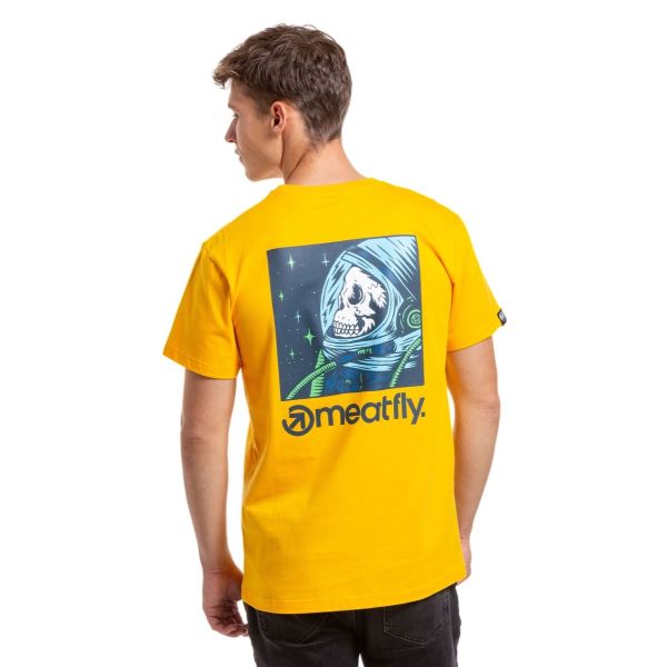 Pánske tričko Meatfly Cosmic žltá