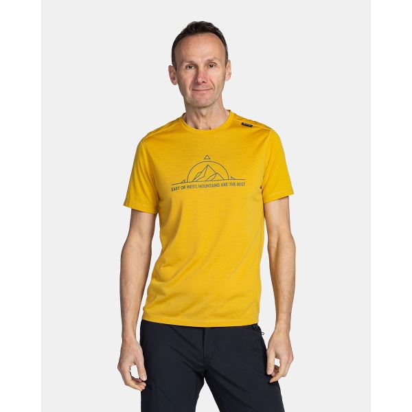 Pánske merino tričko Kilpi MERIN-M žltá
