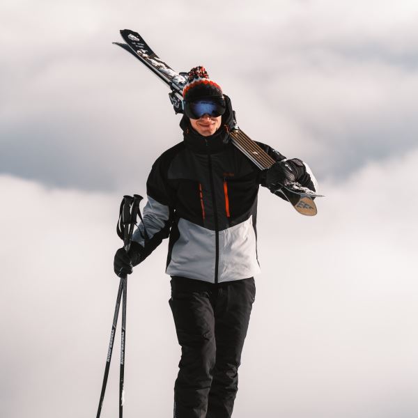 Pánsky lyžiarsky outfit TAXIDO tmavo šedá