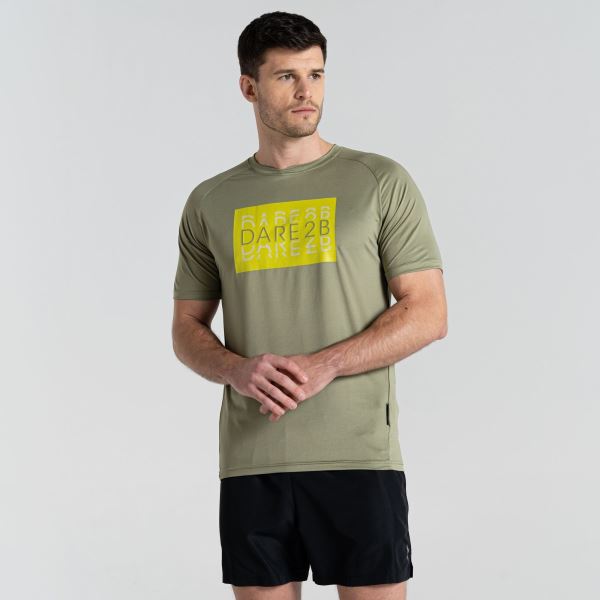 Pánske funkčné tričko Dare2b ESCALATION zelená