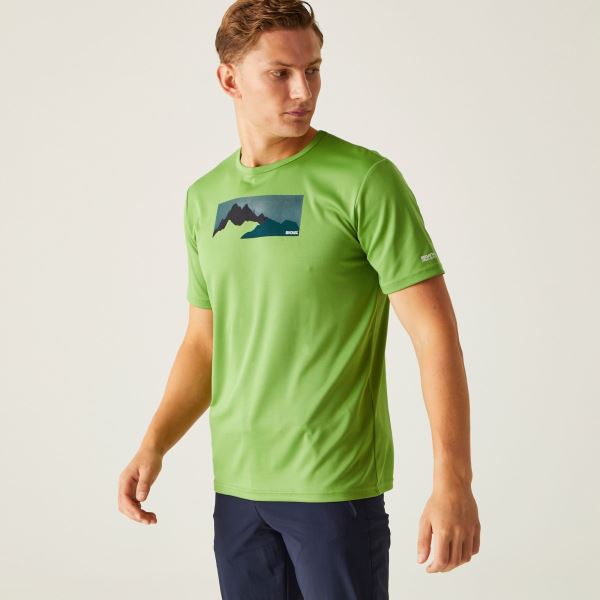 Pánske funkčné tričko Regatta FINGAL VIII zelená