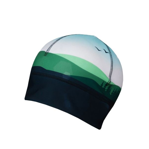 Športová čiapka s otvorom pre cop Bjež NATURE čierna/zelená