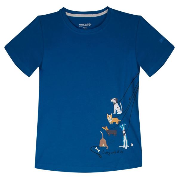Detské tričko Regatta BOSLEY III petrolejová modrá