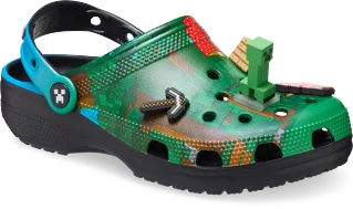 Detské topánky Crocs MINECRAFT zelená Detské topánky Crocs MINECRAFT zelená