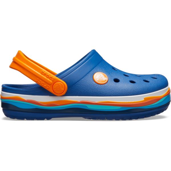 Detské topánky Crocs CROCBAND Wavy Band Clog K modrá