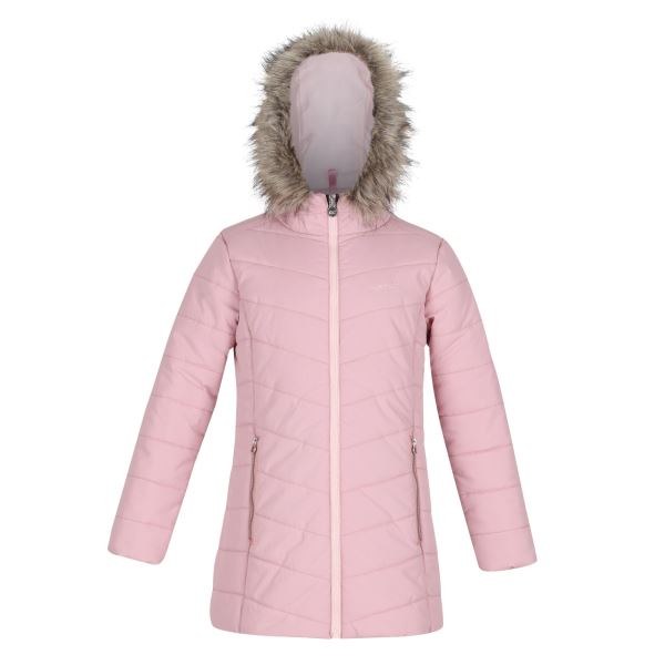 Dievčenské prešívaný kabát Regatta Fabrizia svetlo ružová