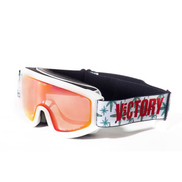 Unisex lyžiarske okuliare Victory SPV 613 biela