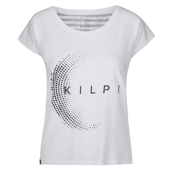 Dámske bavlnené tričko Kilpi Moon-W biela
