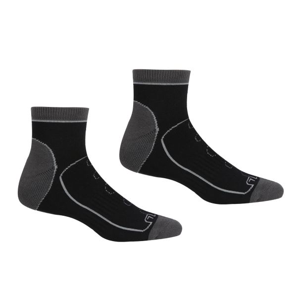 Pánske ponožky Regatta SAMARIS TRAIL čierna/sivá