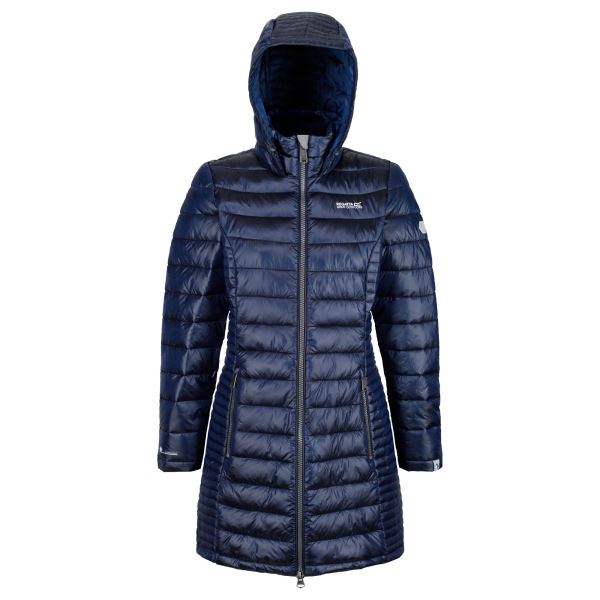 Dámsky zimný pršívaný kabát Regatta ANDEL tmavo modrá