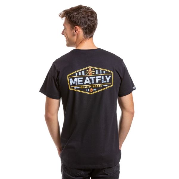 Pánske tričko Meatfly Lampy čierna