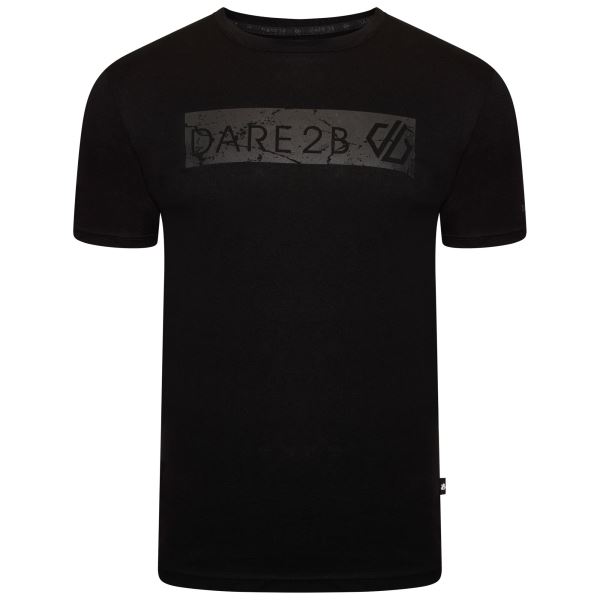 Pánske bavlnené tričko Dare2b DISPERSED čierna