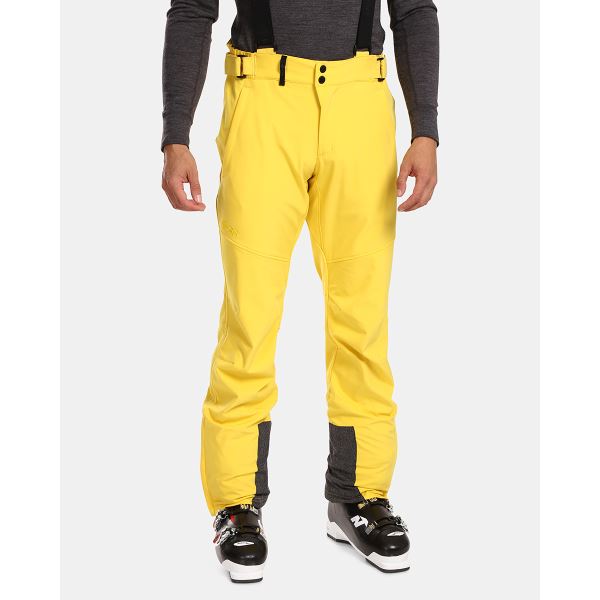 Pánske softshellové lyžiarske nohavice Kilpi RHEA-M žltá