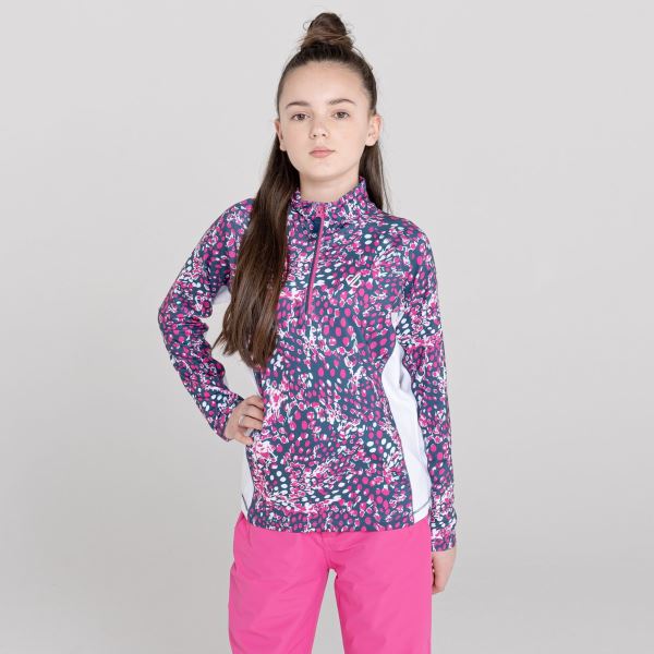 Detské funkčné tričko Dare2b COMMIT ružová / tmavo modrá