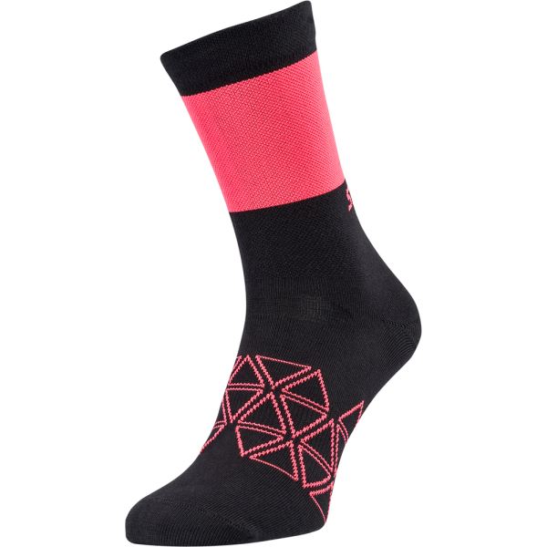 Unisex cyklo ponožky Silvini Bardiga čierna/ružová