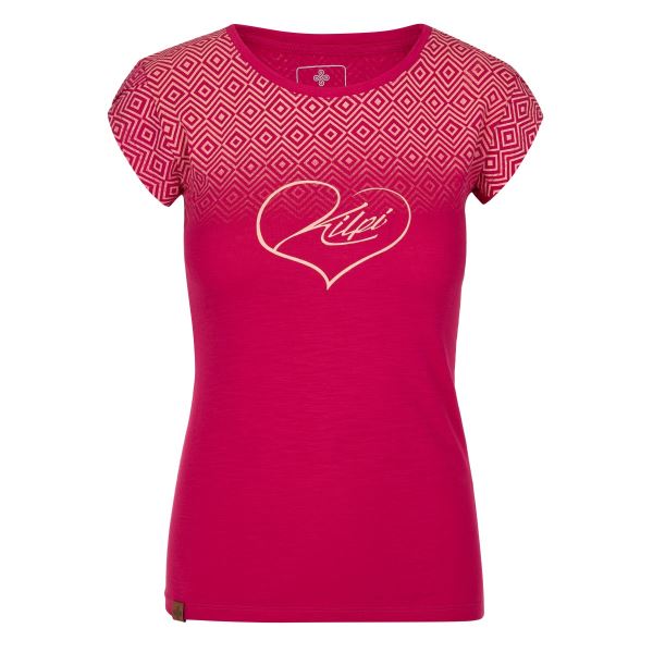Dámske bavlnené tričko Kilpi LOS-W ružová