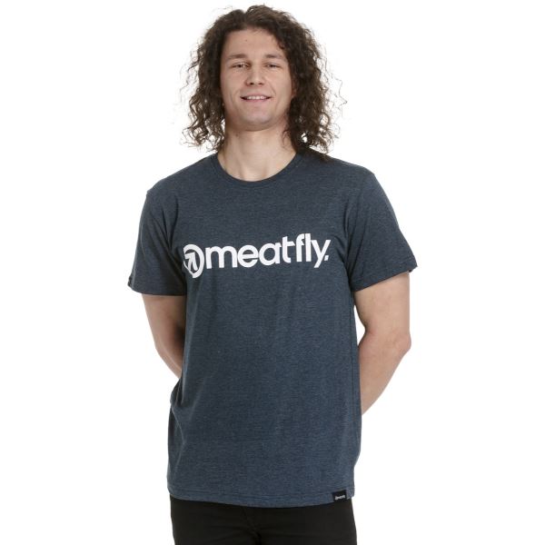 Pánske tričko Meatfly MF Logo tmavo modrá