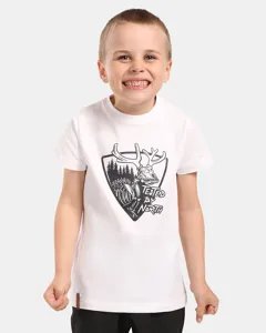 Chlapčenské bavlnené tričko Kilpi SALO-JB biela Chlapčenské bavlnené tričko Kilpi SALO-JB biela