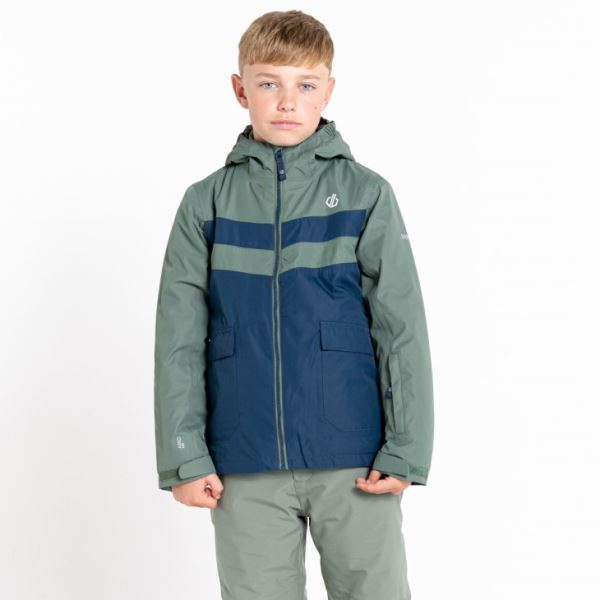 Chlapčenský zimný outfit REMARKABLE II zelená/modrá