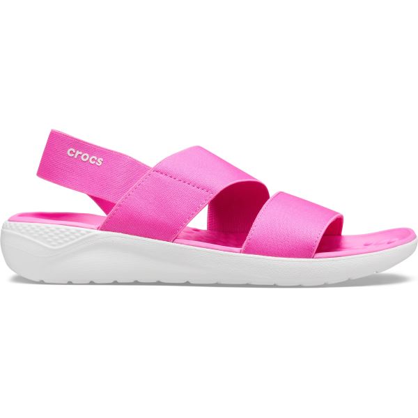 Dámske sandále Crocs LiteRide Stretch ružová / biela