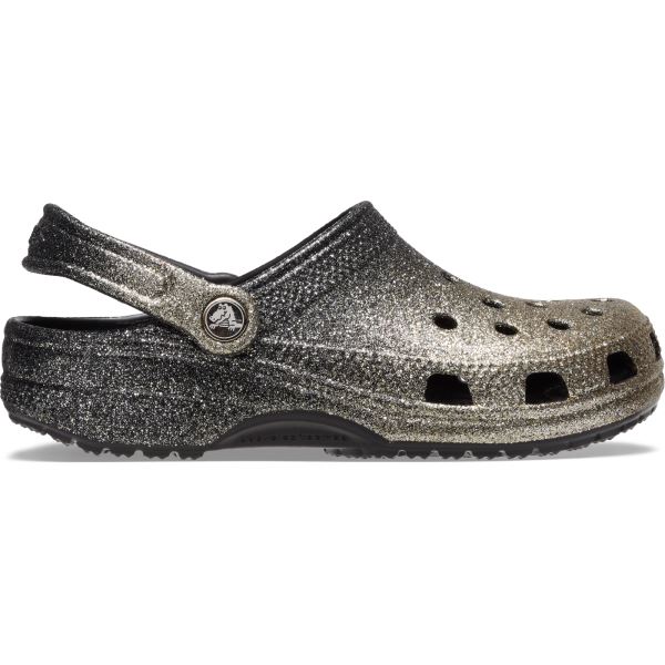 Dámske topánky Crocs CLASSIC Ombre Glitter čierna/zlatá