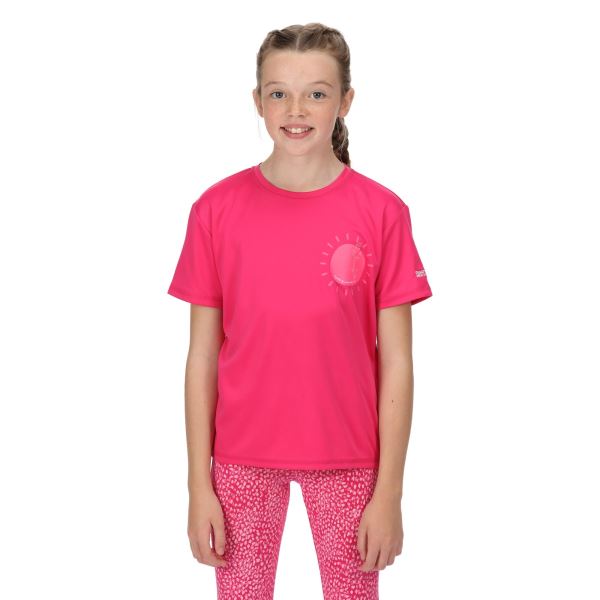 Detské funkčné tričko Regatta ALVARADO VI ružová