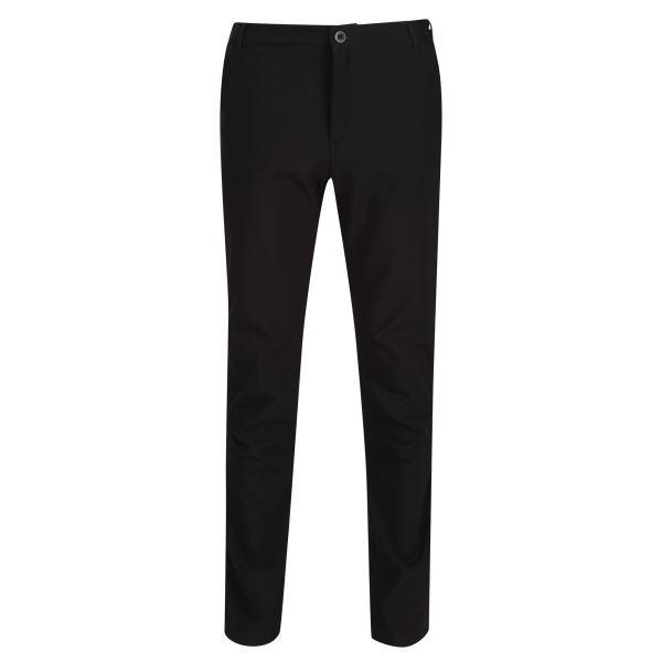 Pánske softshellové nohavice Regatta FENTON čierna - predĺžená dĺžka