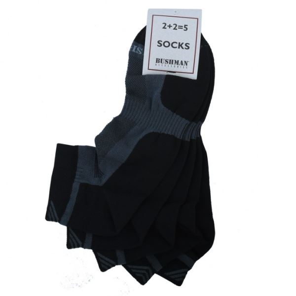 Unisex ponožky BUSHMAN Short Set 2,5 čierna