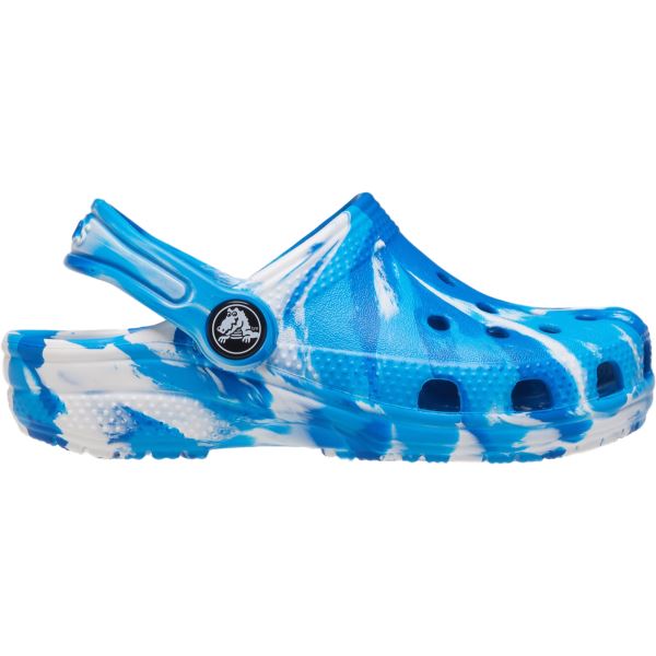 Detské topánky Crocs CLASSIC Marbled modrá