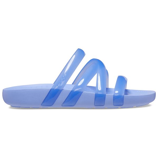 Dámske sandále Crocs Splash Glossy Strappy modrá
