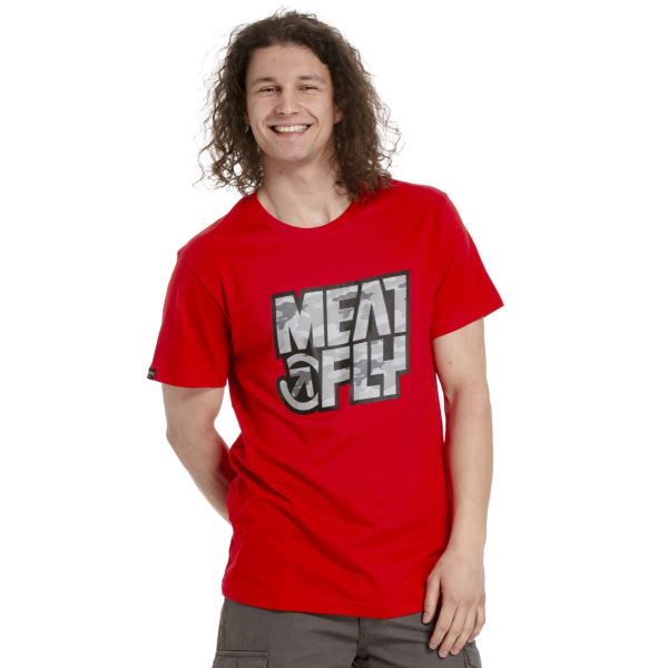 Pánske tričko Meatfly Repash červená