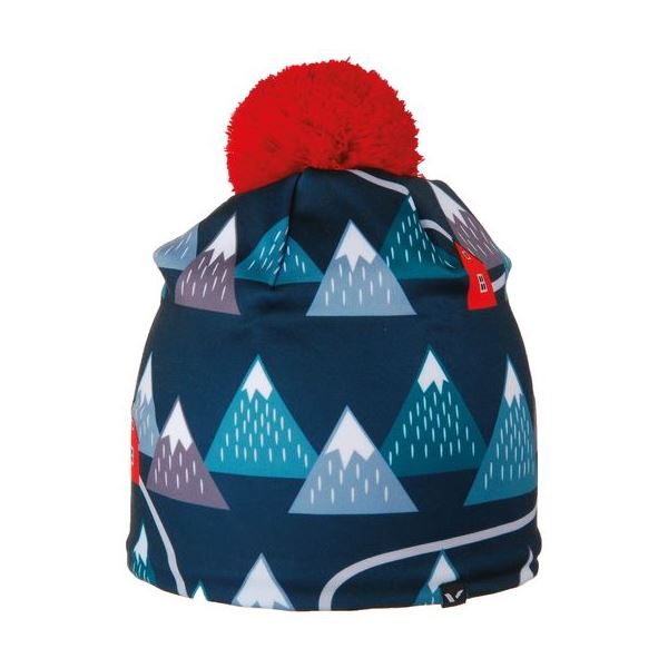 Detská športová zimná čiapka Viking PIXI tmavo modrá/červená UNI
