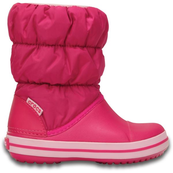 Detské zimné topánky Crocs WINTER PUFF ružová