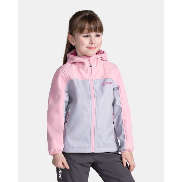 Dievčenská softshellová bunda Kilpi RAVIA-J svetlo ružová