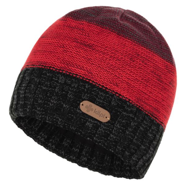 Pánska zimná pletená čiapka Kilpi MAYLO-M červená UNI