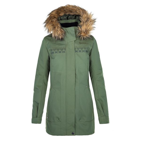 Dámsky zimný kabát Kilpi PERU-W khaki