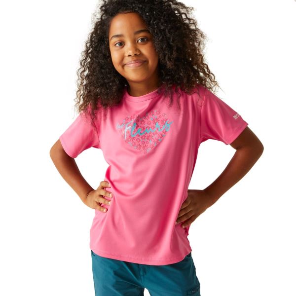 Detské funkčné tričko Regatta ALVARADO VIII ružová