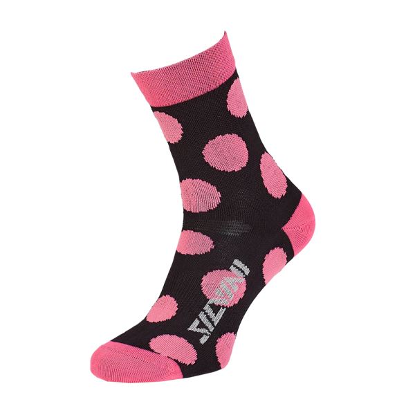 Unisex ponožky Silvini Bevera ružová/čierna