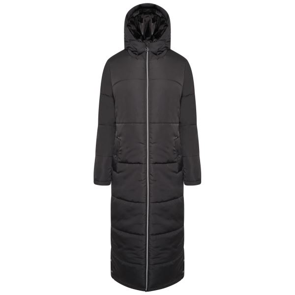 Dámsky dlhý zimný prešívaný kabát REPUTABLE II čierna