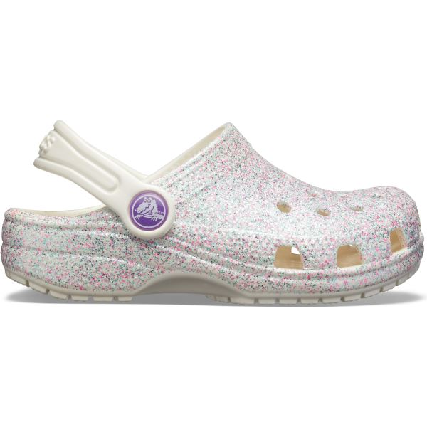 Dámske topánky Crocs Classic Glitter Clog biela