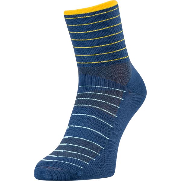 Unisex ponožky Silvini Bevera tmavo modrá/žltá