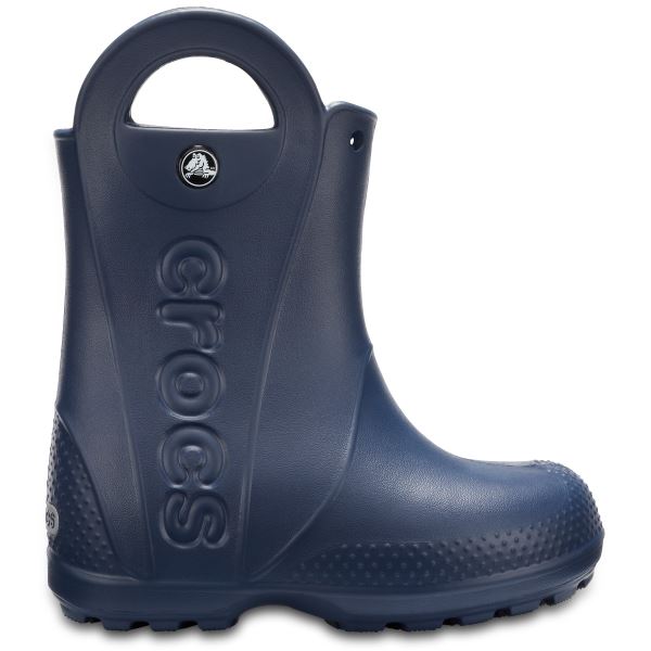Detské čižmy Crocs HANDLE It Rain Boot modrá