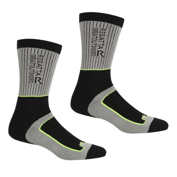 Pánske ponožky Regatta SAMARIS sivá / čierna