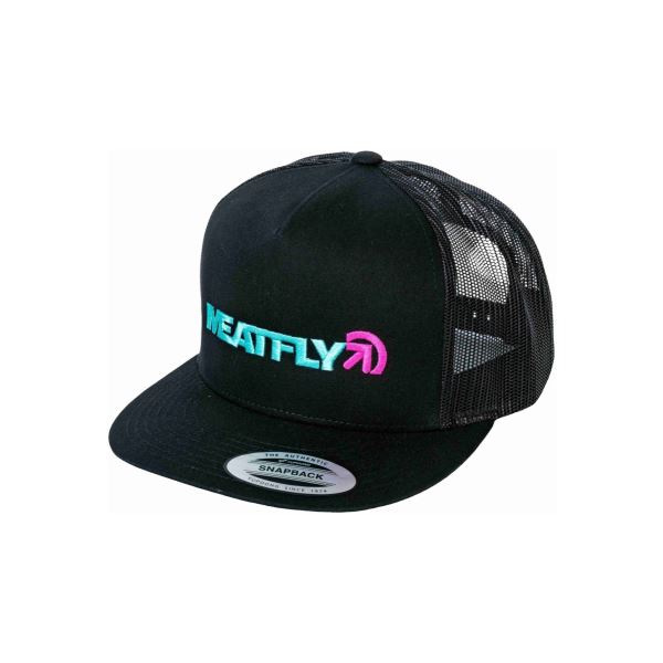 Šiltovka Meatfly Percy Trucker Snapback čierna/tyrkysová